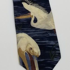 Portrait of a Pelican - Endangered Species Tie